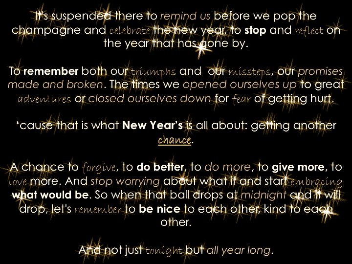 New Year Eve Movie Quotes
 Created by Kyle Patrick Williams Hillary Swank s speech