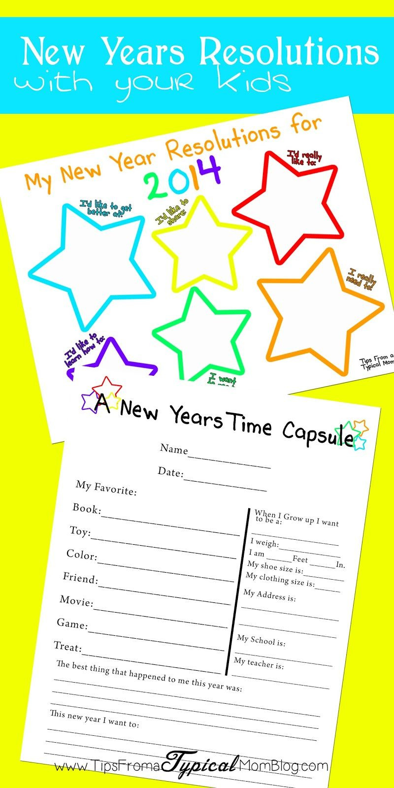 New Year Resolution Ideas For Students
 Making New Years Resolutions with your Kids Free