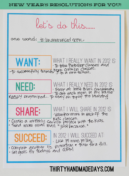 New Year Resolution Ideas For Students
 Printable New Year s Resolutions and Goals
