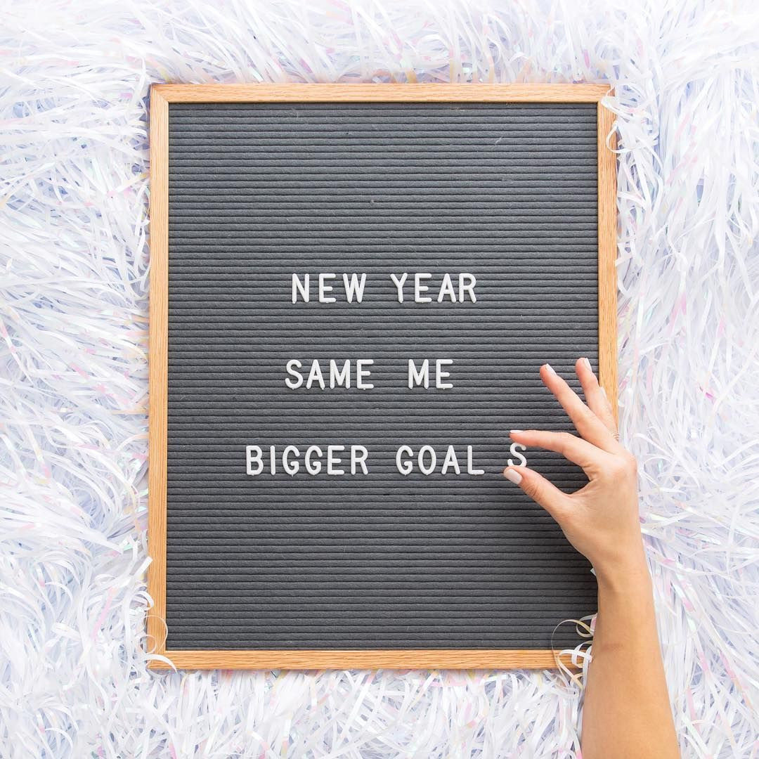 New Year Same Me Quotes
 New Year Same me Bigger goals