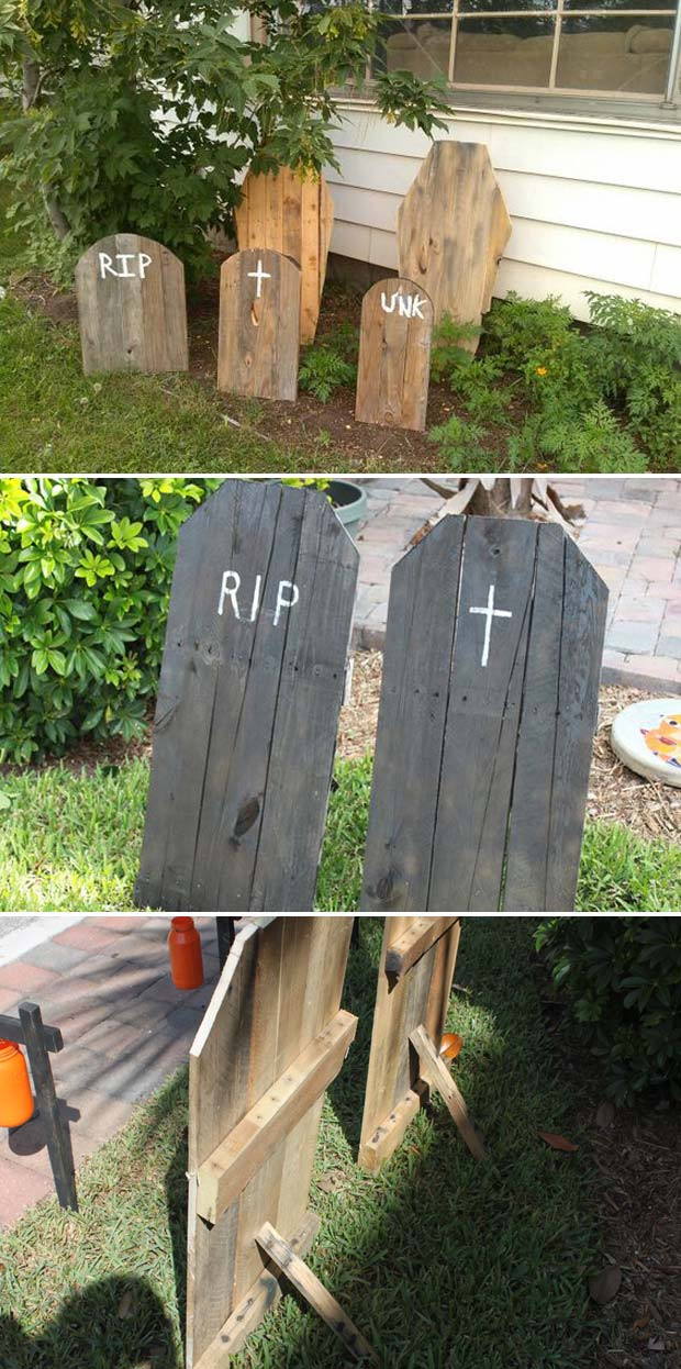 Pallet Halloween Ideas
 Best 17 Halloween Yard Decorations Made With Recycled