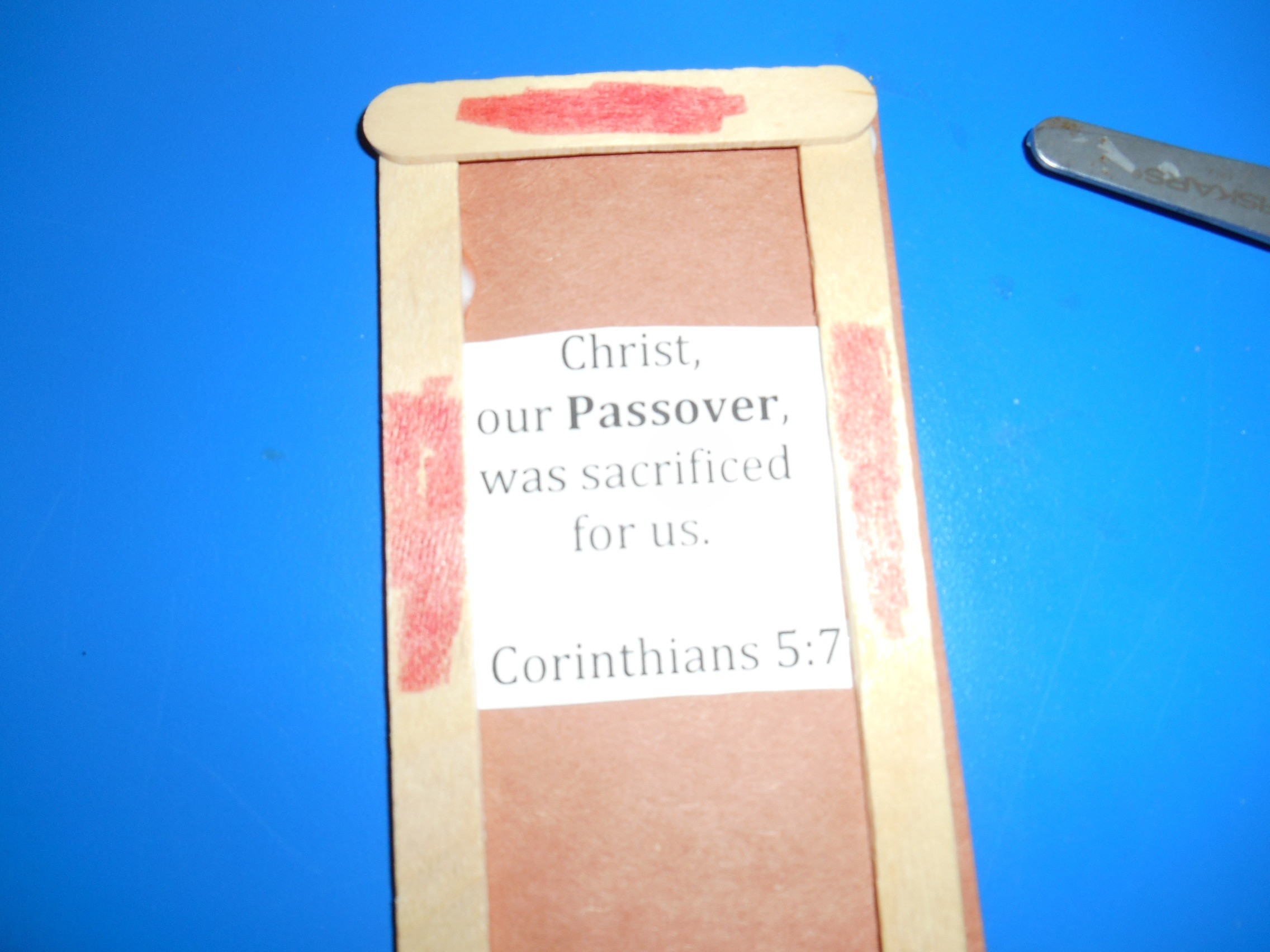 Passover Crafts For Sunday School
 Passover door craft