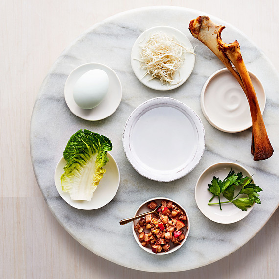 Passover Food Traditions
 A Modern Seder Plate for Your Symbolic Passover Foods