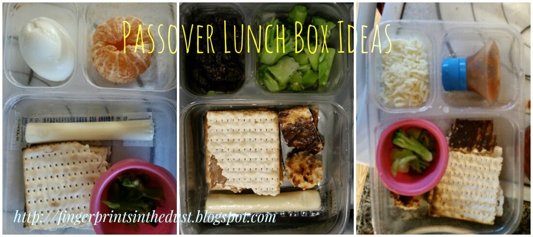 Passover Lunch Ideas
 fingerprints in the dust Three Passover Lunch Box Ideas