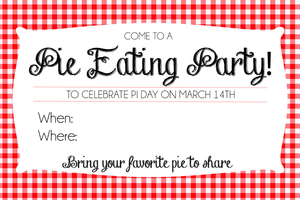 Pi Day Party Supplies
 How to Host a Pie Day Party on March 14th Printable