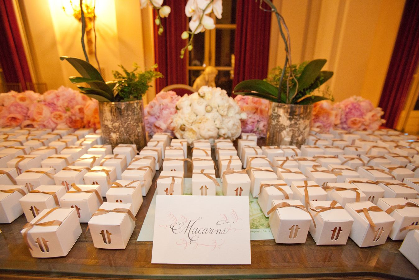 Pi Day Wedding Gifts
 gorgeous table setup and cute boxes to give away goo s
