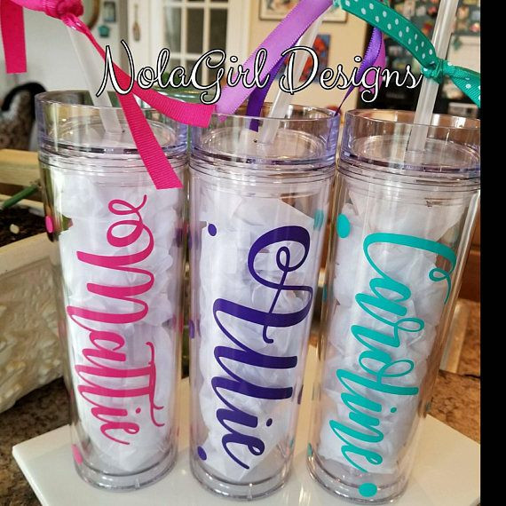 Pi Day Wedding Gifts
 Personalized Teen Gift Skinny Tumbler Party Favor