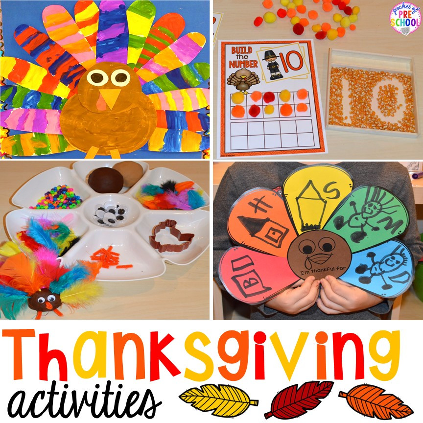 Prek Thanksgiving Crafts
 Thanksgiving Books for Little Learners Pocket of Preschool