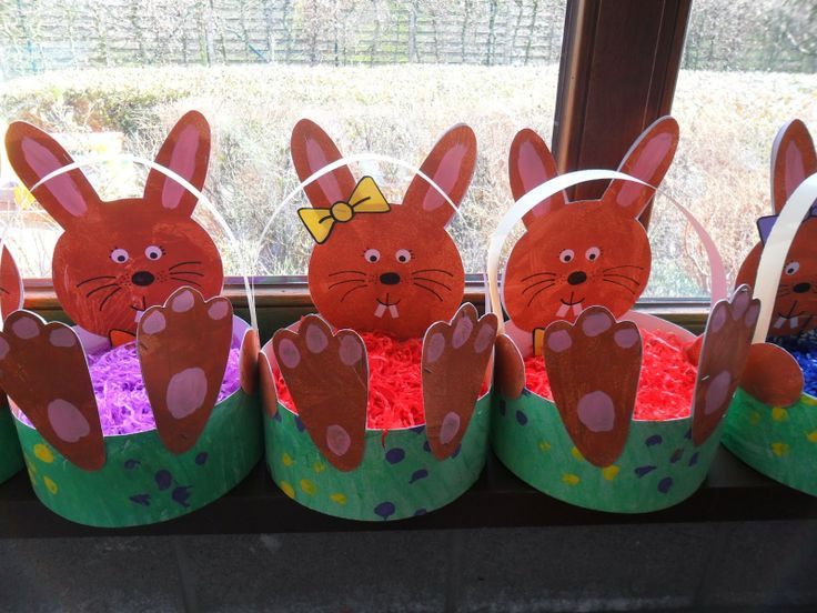 Preschool Easter Basket Ideas
 Easter bunny basket craft