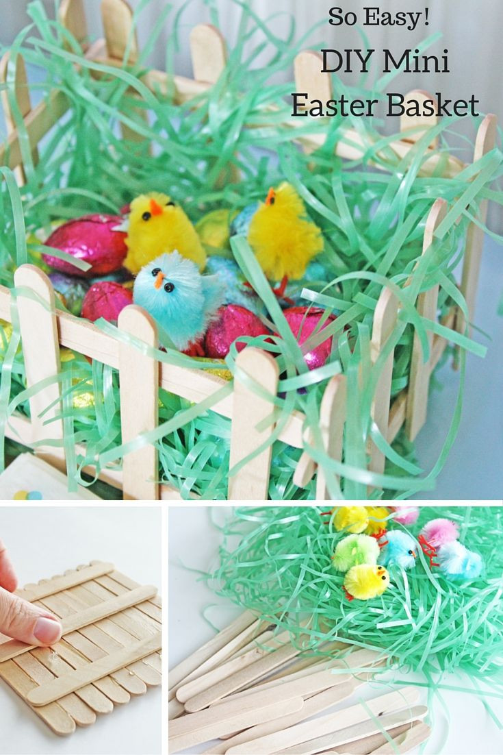 Preschool Easter Basket Ideas
 Simple DIY Mini Easter Basket