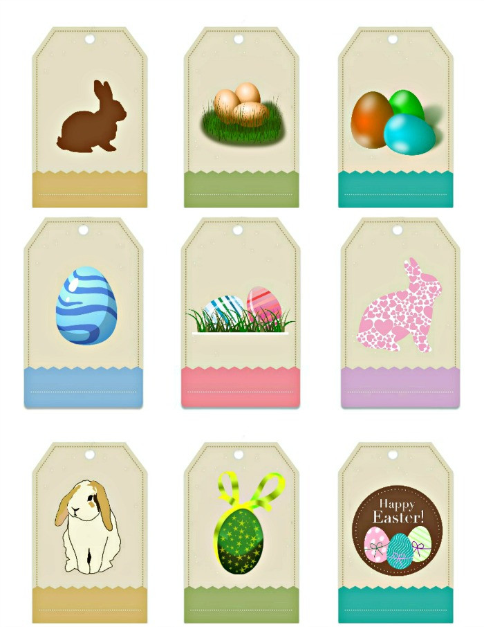 Printable Easter Gift Tags
 Easter Gift Tag Labels Free Printable