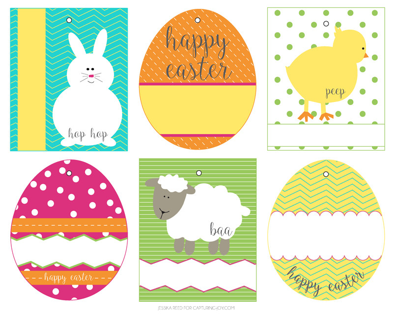 Printable Easter Gift Tags
 Free Easter Basket Gift Tags Capturing Joy with Kristen Duke