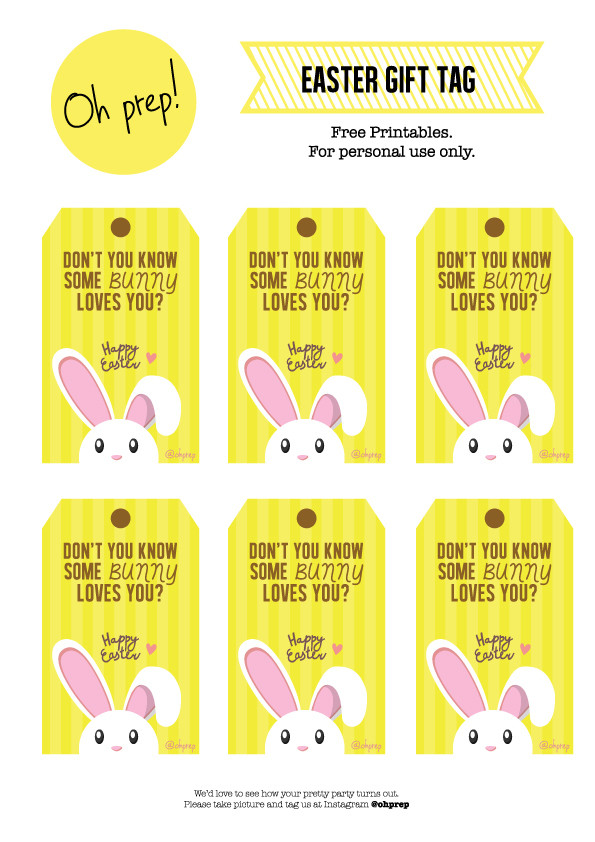 Printable Easter Gift Tags
 Free Printables Easter Gift Tag – Anything about prepping