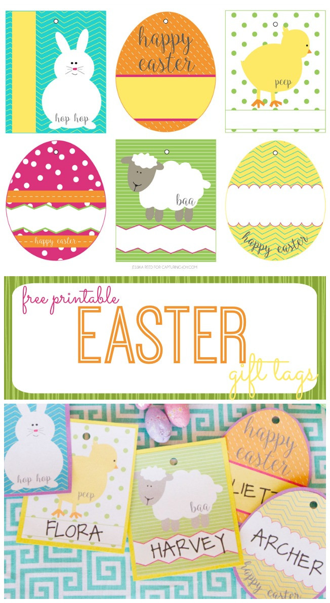 Printable Easter Gift Tags
 Free Easter Basket Gift Tags Capturing Joy with Kristen Duke