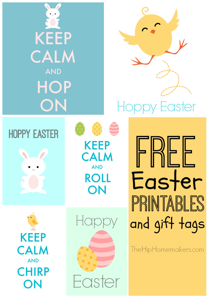 Printable Easter Gift Tags
 Keep Calm Free Easter Printables