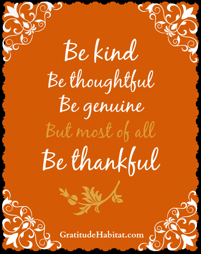 Quotes On Thanksgiving And Gratitude
 Gratitude Habitat
