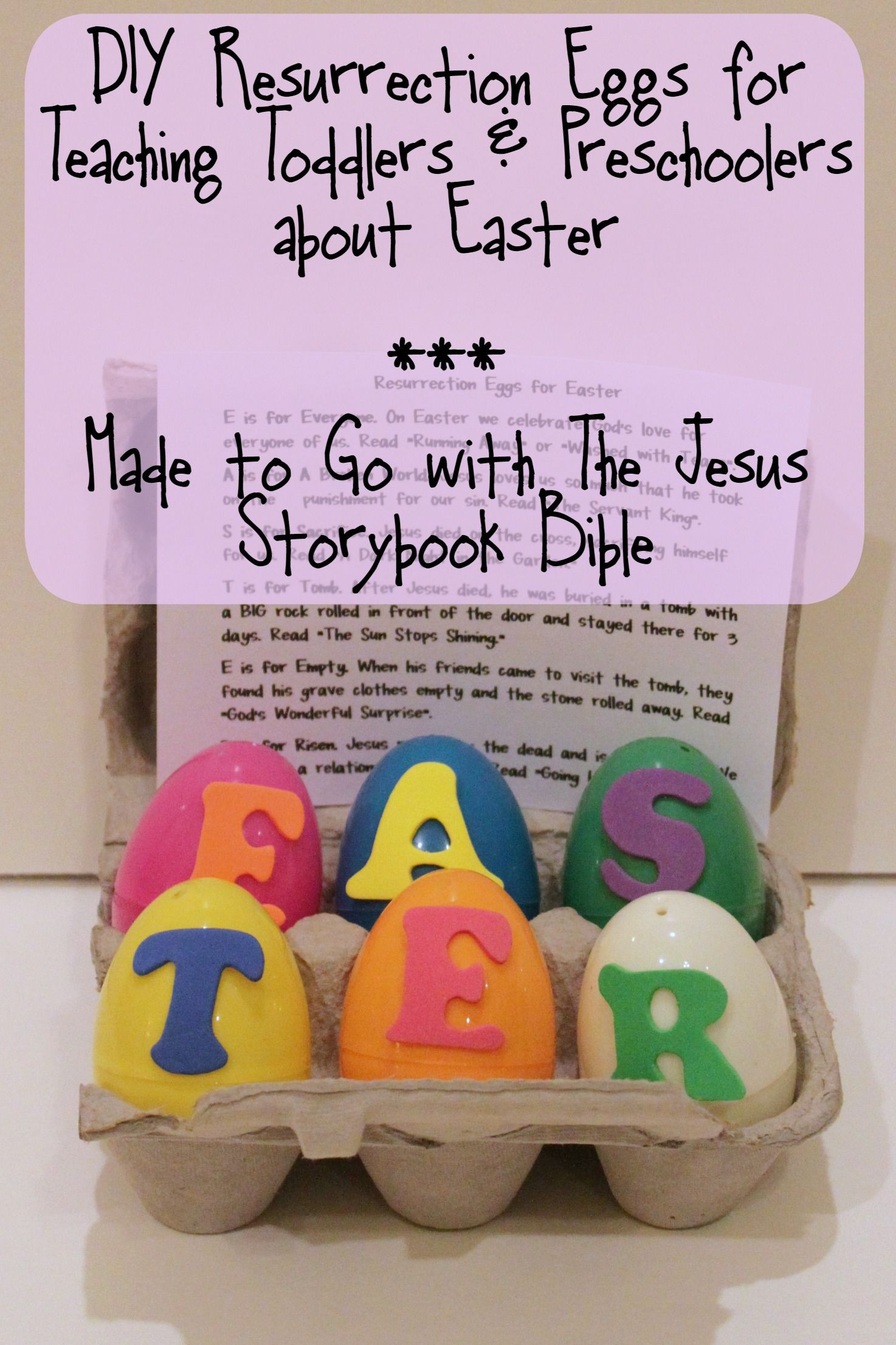 Religious Easter Crafts For Preschoolers
 DIY Resurrection Eggs for Toddlers and Preschool Kids
