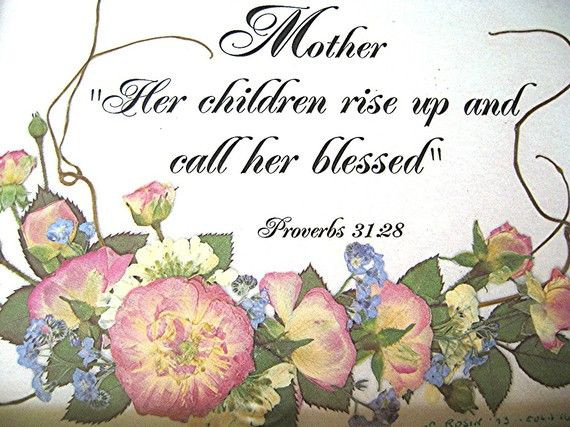 Religious Mothers Day Gift
 Mom Gift Mother Scripture Christian Art Christian Pressed