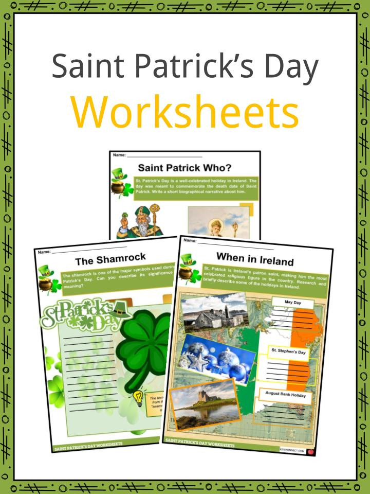 Saint Patrick's Day Activities
 Saint Patrick s Day 2019 Facts Worksheets & Information