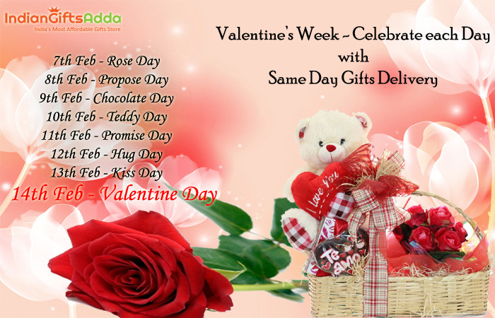 Same Day Valentines Gift Delivery
 Valentine’s Week – Celebrate Each Day with Same Day Gifts