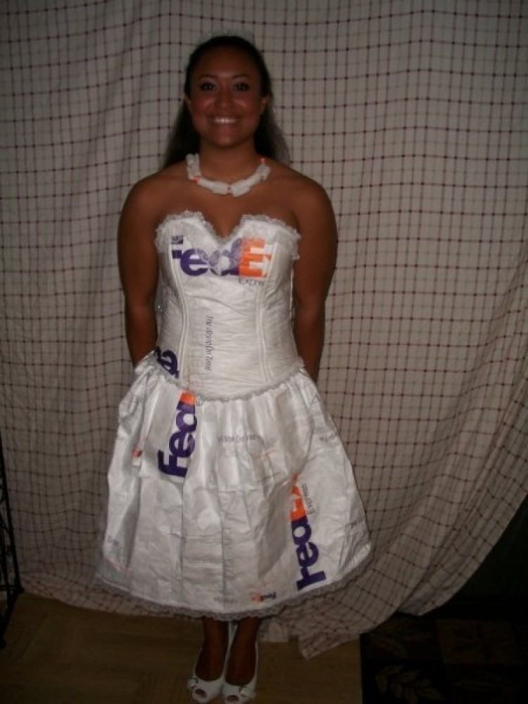 Slutty Halloween Ideas
 Dress Made Divorce Papers Is Impressive PHOTOS