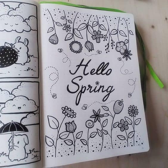 Spring Ideas Bullet Journal
 Spring Bullet Journal Set Up Ideas Planning Mindfully