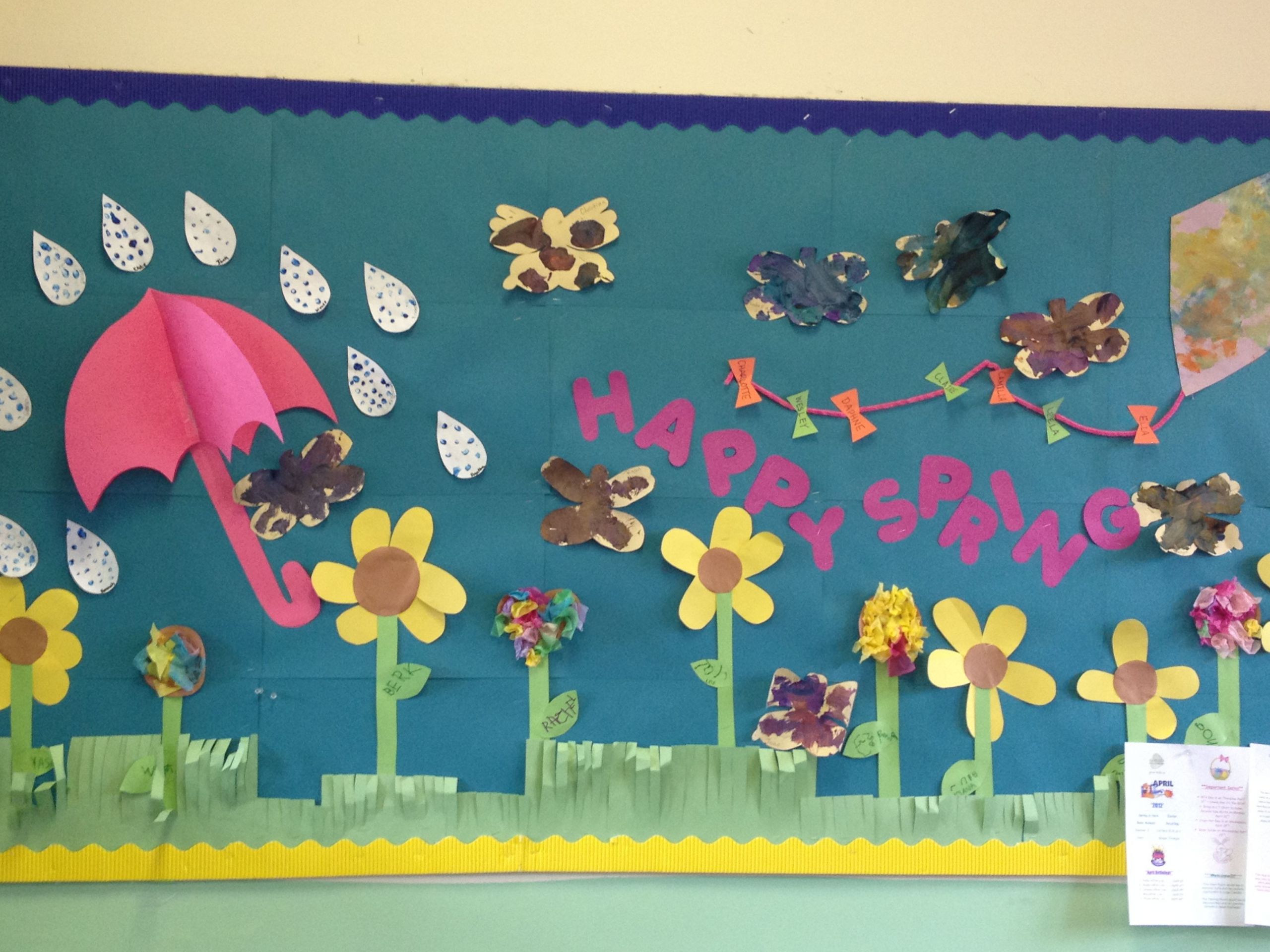 Spring Ideas Bulletin Boards
 Happy Spring Bulletin Board