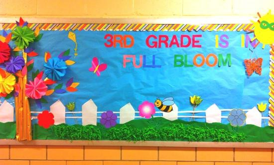 Spring Ideas Bulletin Boards
 3rd Grade is in Full Bloom Spring Bulletin Board Idea