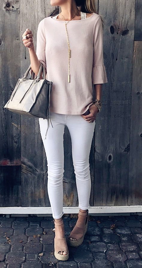 Spring Ideas Fashion
 2019 New Style Fashion Outfits Pink Spring Outfit Ideas