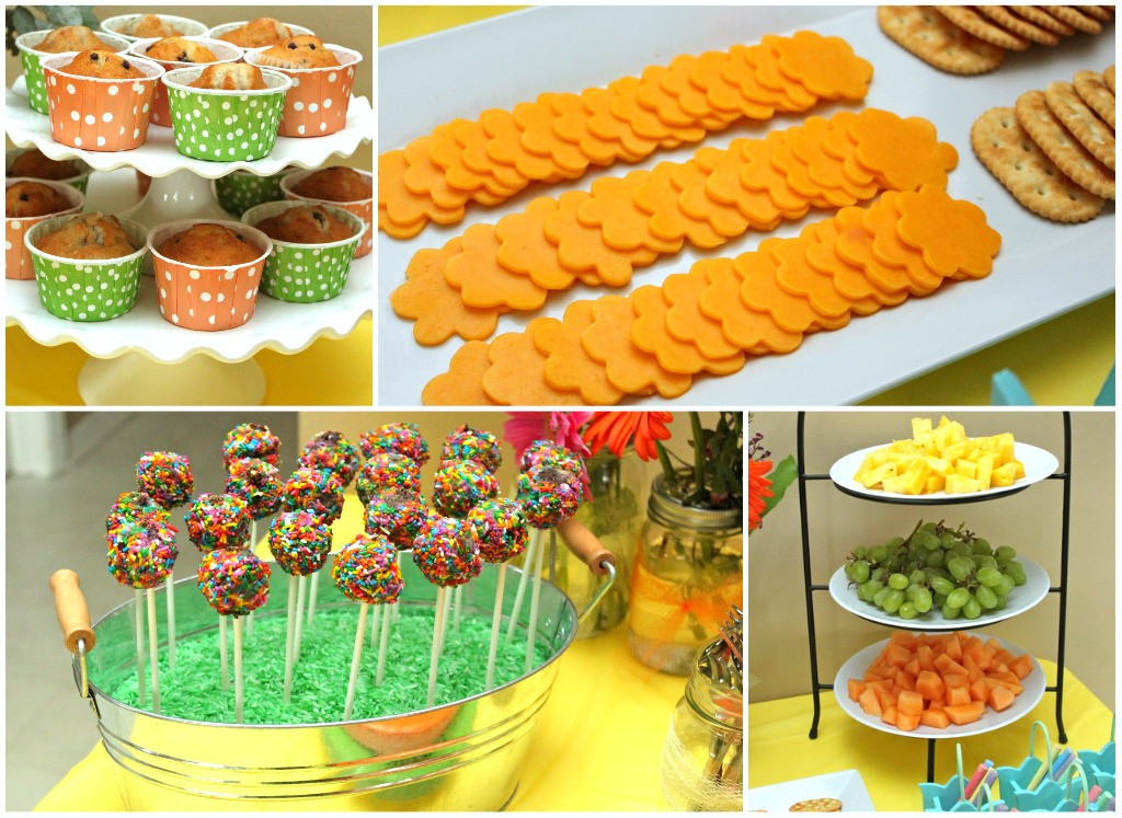 Spring Ideas Food
 "Spring is Here" Play Date Party Smashed Peas & Carrots