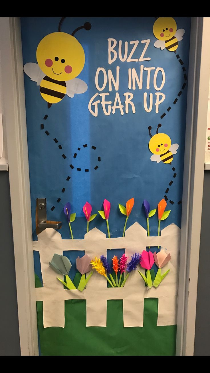 Spring Ideas For Classroom
 Classroom door door decoration spring Door decoration Buzz