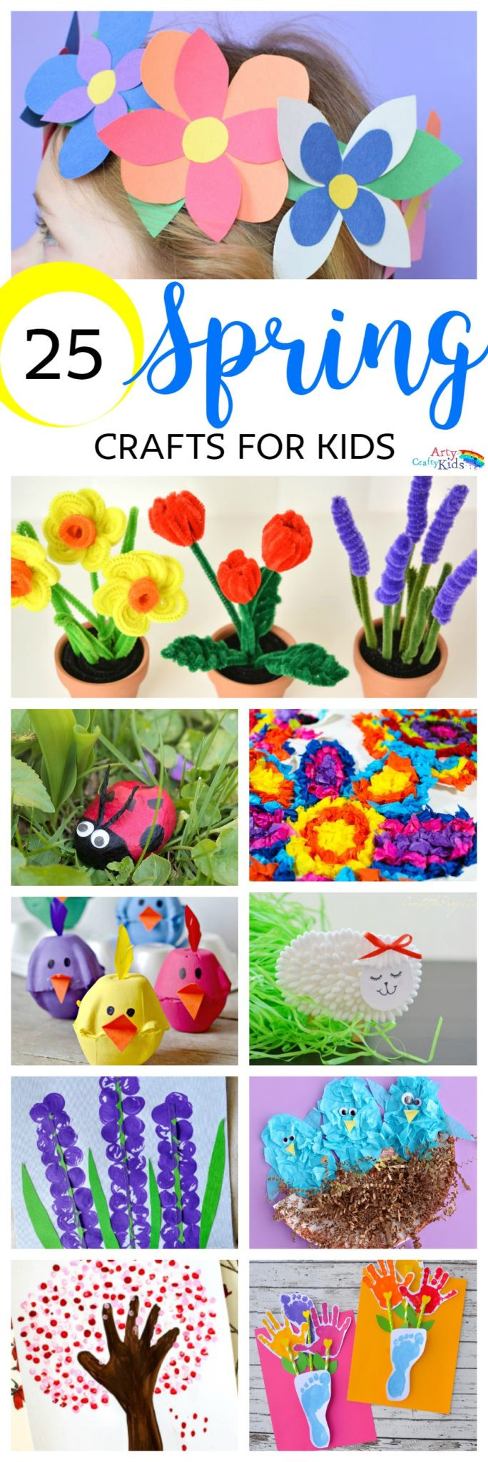 Spring Ideas For Kids
 Easy Spring Crafts for Kids Arty Crafty Kids