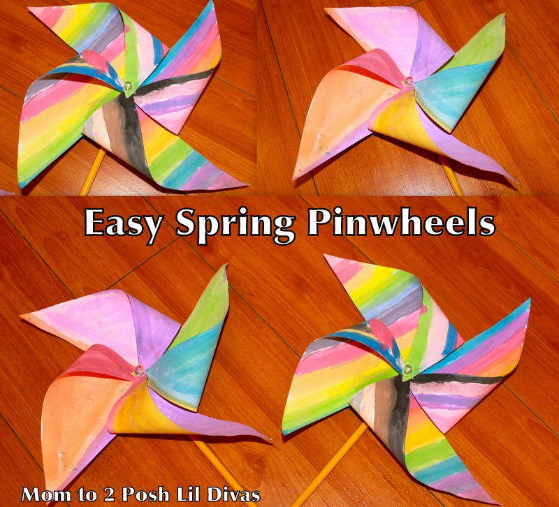 Spring Ideas For Kids
 Please note that since this pinwheel involves a pin