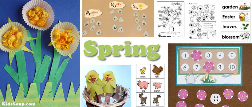 Spring Ideas For Kindergarten
 Spring Activities Crafts and Lessons