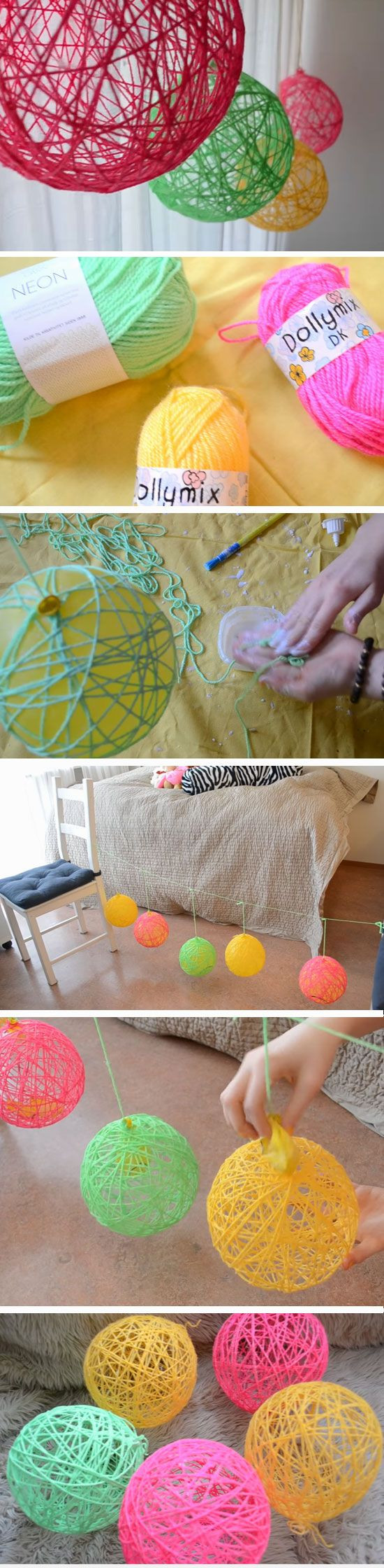 Spring Ideas For Teens
 Yarn Orbs DIY Spring Room Decor Ideas for Teens