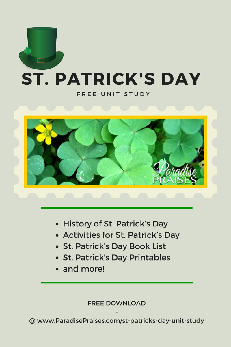 St Patrick's Day Activities
 St Patrick s Day Unit Study Paradise Praises