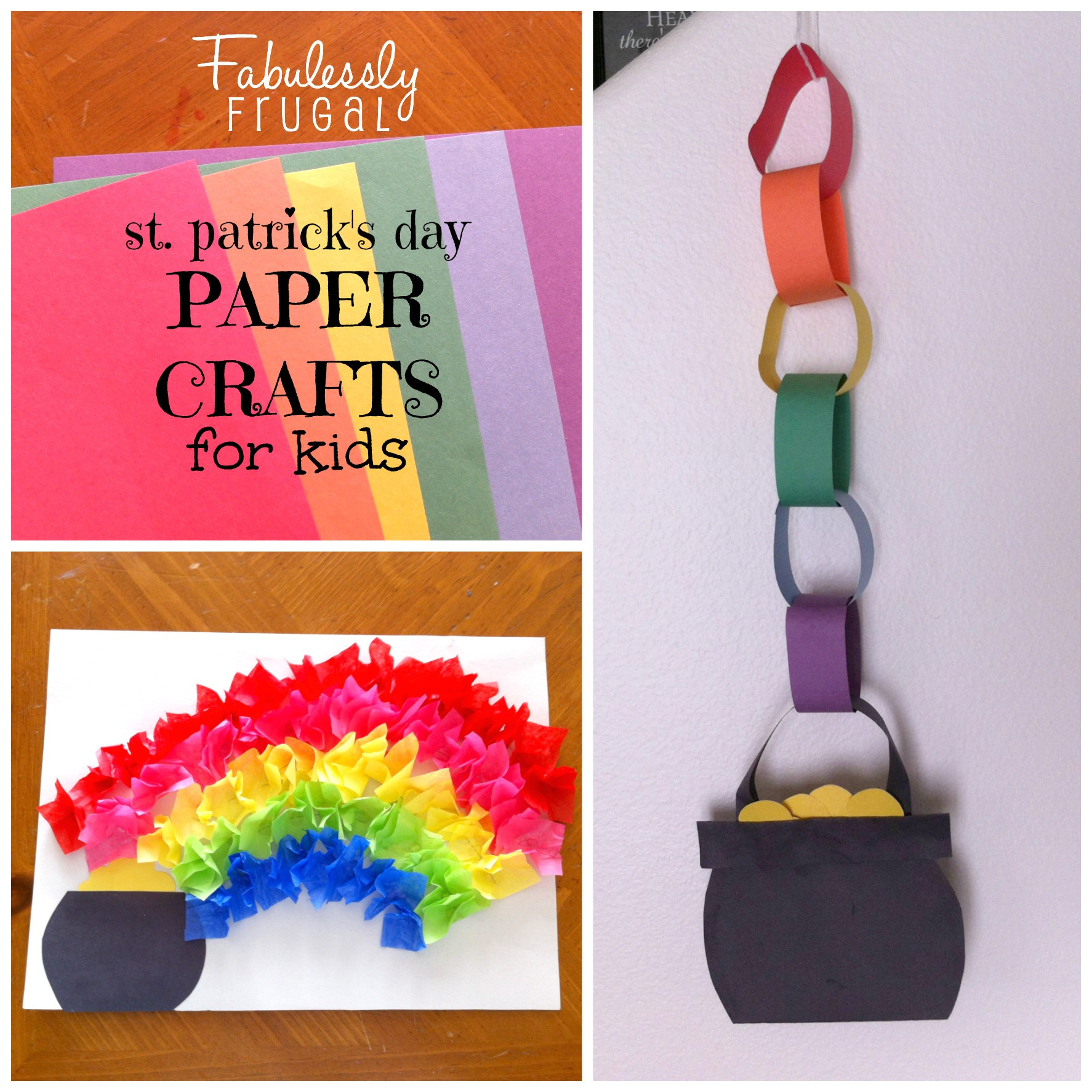 St Patrick's Day Arts And Crafts For Toddlers
 St Patrick s Day Paper Crafts for Kids
