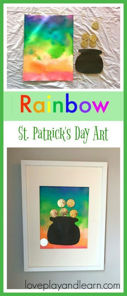 St Patrick's Day Arts And Crafts For Toddlers
 St Patrick s Day Craft for Kids Beautiful Rainbow Art