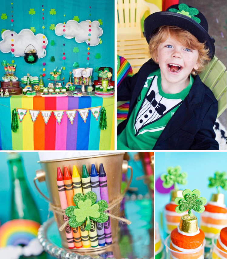 St Patrick's Day Baby Picture Ideas
 Kara s Party Ideas Rainbow Girl Boy Pot of Gold St