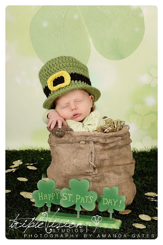 St Patrick's Day Baby Picture Ideas
 Items similar to Newborn s St Patrick s Day Leprechaun