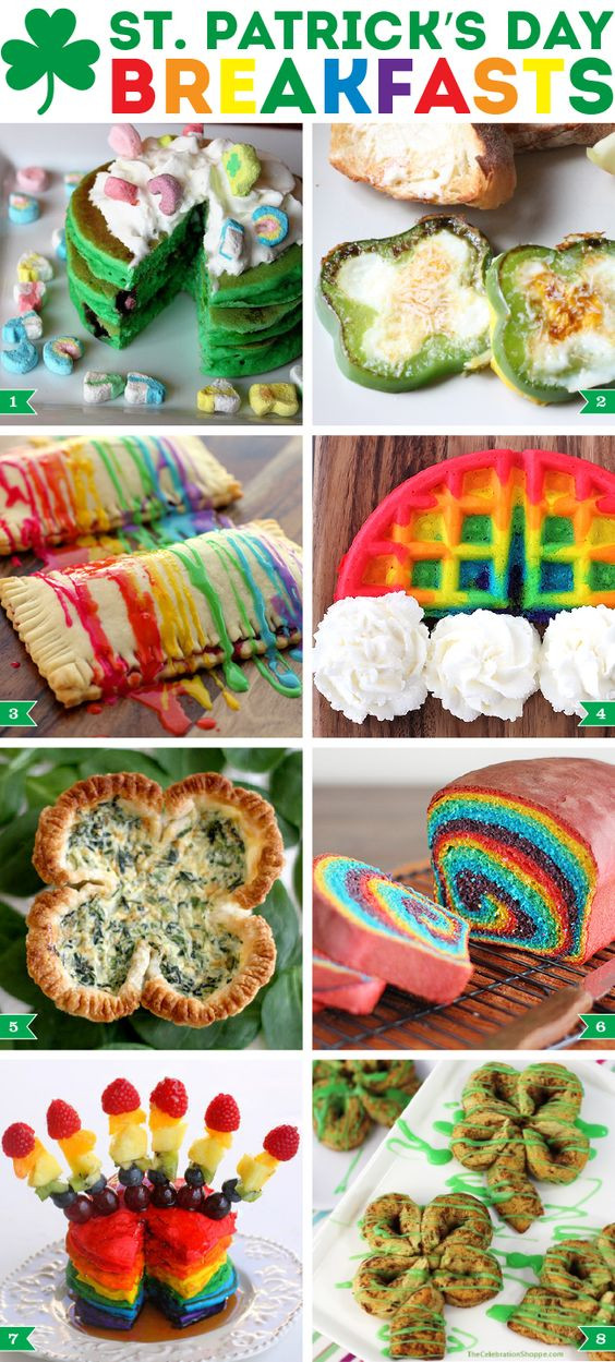 St Patrick's Day Breakfast Ideas
 Twists Food ideas and Rainbow bread on Pinterest
