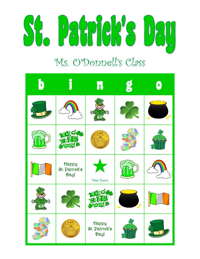 St Patrick's Day Children's Activities
 St Patrick s Patty s Day Personalized Irish Party Game