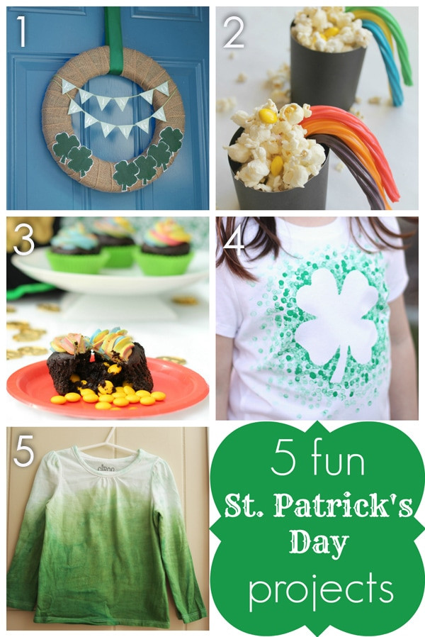St Patrick's Day Craft Ideas
 Eraser Stamped DIY St Patrick s Day Shirt Cutesy Crafts