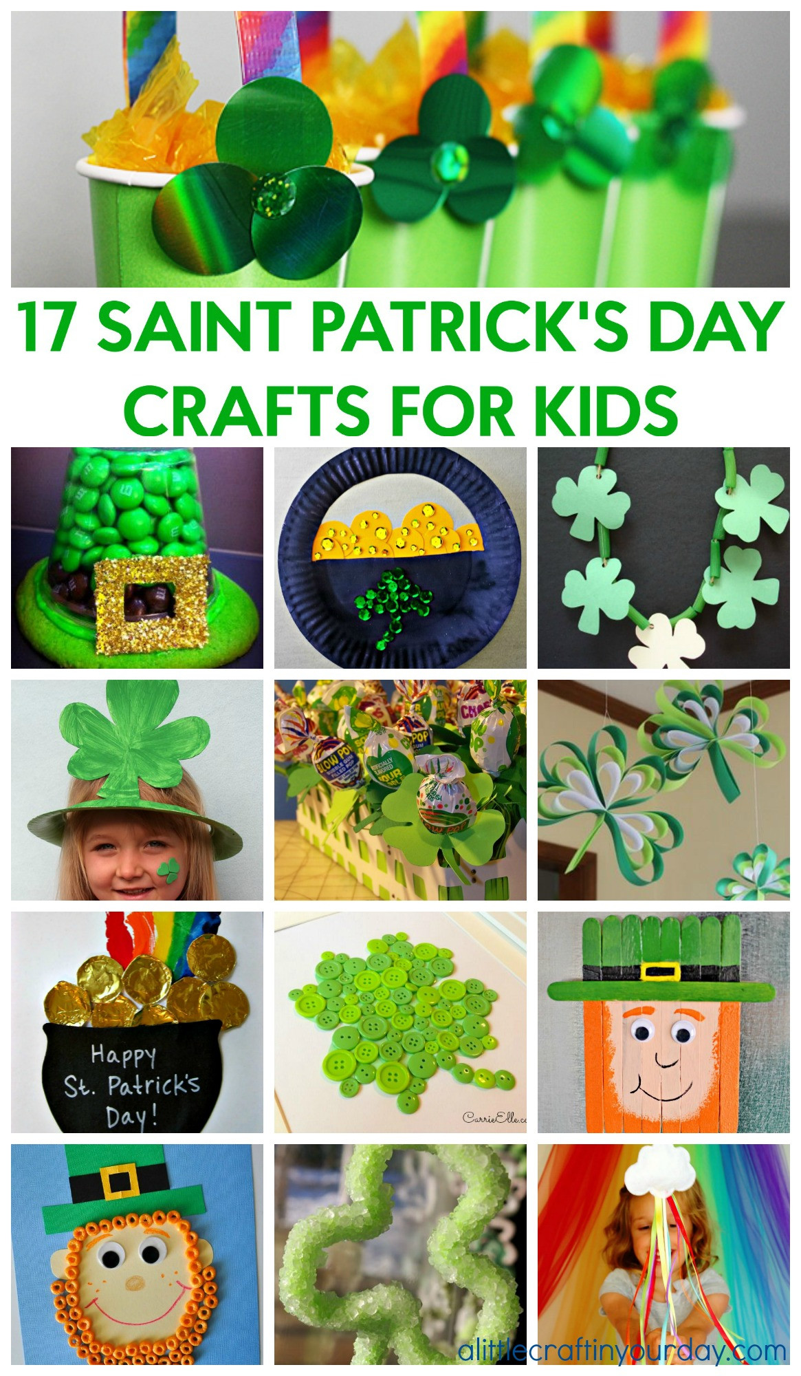 St Patrick's Day Crafts For Kids
 17 Saint Patrick s Day Crafts for Kids A Little Craft In