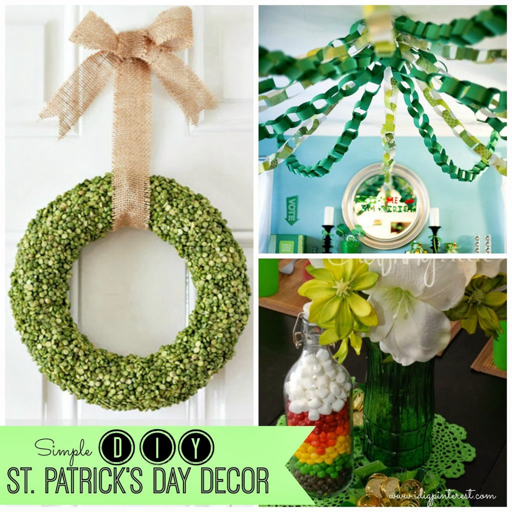 St Patrick's Day Decoration Ideas
 Simple Inexpensive DIY St Patrick s Day Decor I Dig