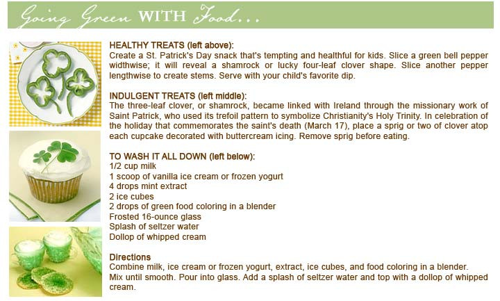 St Patrick's Day Food Traditions
 St Patrick s Day Recipe and Menu Ideas