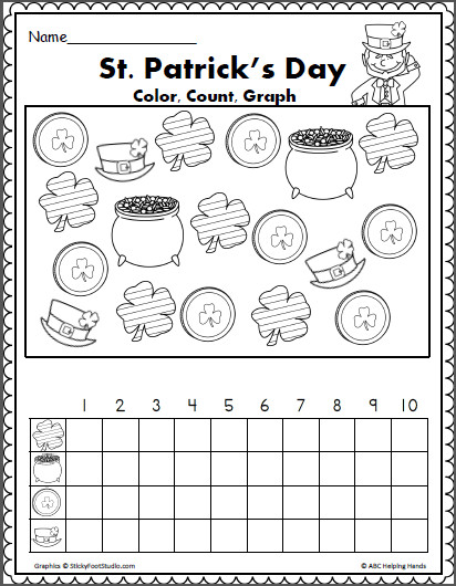 St Patrick's Day Math Activities
 St Patrick’s Day Math Graph Madebyteachers