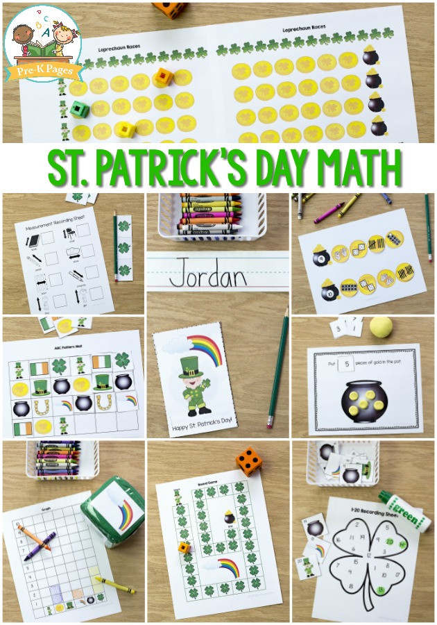 St Patrick's Day Math Activities
 St Patrick s Day Activities for Preschool