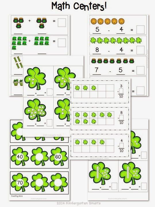 St Patrick's Day Math Activities
 Kindergarten Math Worksheets St Patricks Day With A