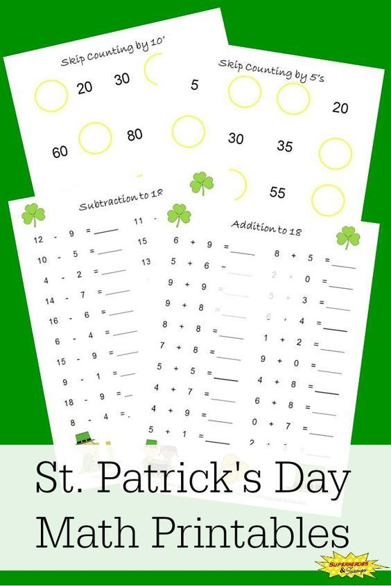 St Patrick's Day Math Activities
 1000 images about St Patricks Day Activities for Kids on